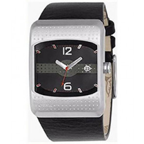 Watch strap Fossil JR9390 Leather Black 34mm