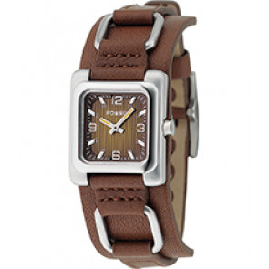 Watch strap Fossil JR9719 Leather Brown 14mm