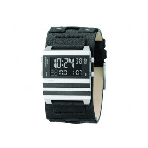 Watch strap Fossil JR9747 Leather Black