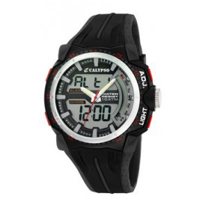 Watch strap Calypso K5539-1 Rubber Black