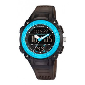 Watch strap Calypso K5601-4 / K5601-5 / K5601-6 / K5601-8 Rubber Black