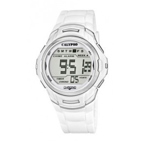 Watch strap Calypso K5611-1 / K5611-2 / K5611-3 / K5611-4 (BC08084) Plastic White