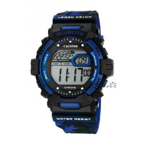 Watch strap Calypso K5693-1 Plastic Blue 27mm