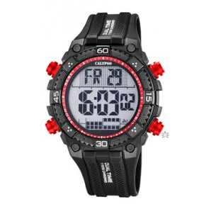 Watch strap Calypso K5701/6 (BC09169) Plastic Black 18mm