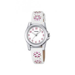 Watch strap Calypso K5712-2 Leather White