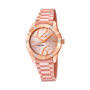 Watch strap Calypso K5715-2 Plastic Pink