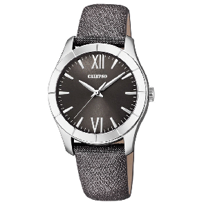 Watch strap Calypso K5718-3 Leather Grey 17mm