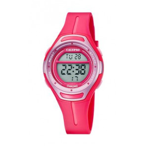 Watch strap Calypso K5727-5 Silicone Pink