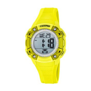 Watch strap Calypso K5728-1 Plastic Yellow