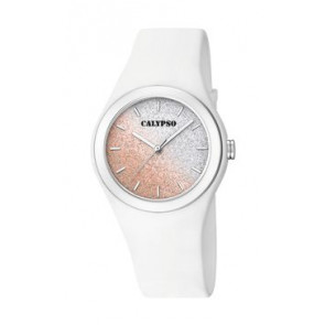 Watch strap Calypso K5754-1 Silicone White