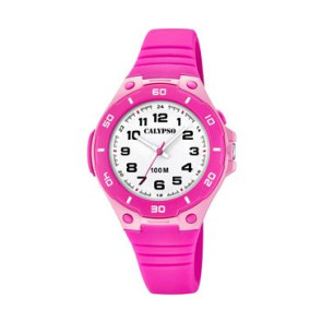 Watch strap Calypso K5758-3 Plastic Pink