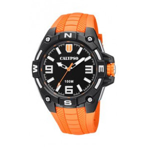 Watch strap Calypso K5761-3 Silicone Orange 22mm