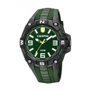 Watch strap Calypso K5761-5 Silicone Green