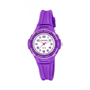 Watch strap Calypso K6070-4 Rubber Purple 7mm