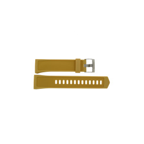 Watch strap Smartwatch Calypso K8502-2 / BC11202 Rubber Light brown 24mm