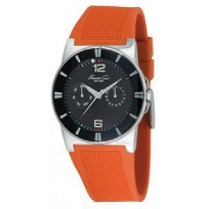 Watch strap Kenneth Cole KC1578 Rubber Orange 22mm