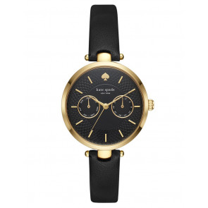 Watch strap Kate Spade New York KSW1400 Leather Black