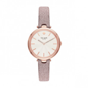 Watch strap Kate Spade New York KSW1474 Leather Pink