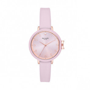 Watch strap Kate Spade New York KSW1477 Leather Pink 12mm