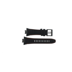 Watch strap Seiko 7T62-0KS0 / SNAE37P1 / L00R111M0 Leather Black 14mm