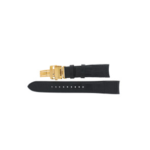 Watch strap Seiko SSA278J1 / 4R39-00L0 / L0C8011P0 Leather Black 21mm