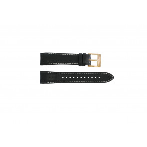 Watch strap Seiko 7T62-0KV0 / SNAE80P1 / L0CE011J0 Leather Black 21mm
