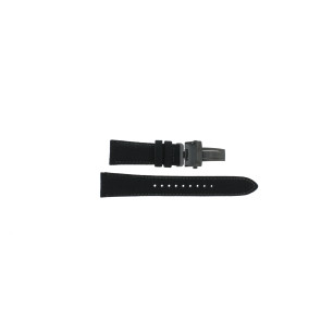 Watch strap Seiko V192-0AH0 / SSC923P1 / L0PD011M0 Leather/Plastic Black 21mm