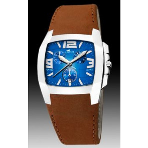 Watch strap Lotus 15321-5 Leather Brown 22mm