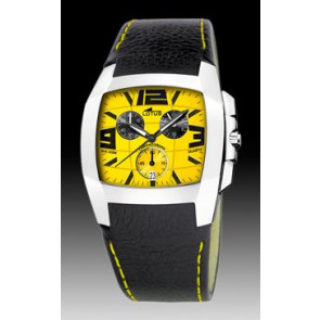 Watch strap Lotus 15319-B / 15321-B / 15321-40 Leather Black 22mm