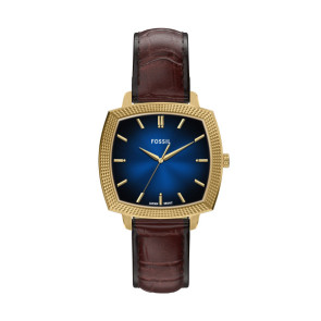Watch strap Fossil LE1215 Leather Brown 18mm