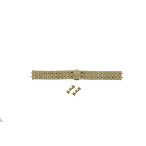 Watch strap Seiko SXB434P1 / 7N89-0AY0 / M0Z6111K0 Steel Gold toned 16mm