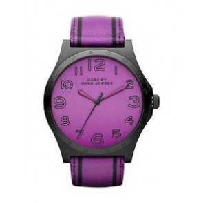 Watch strap Marc by Marc Jacobs MBM1232 Leather Purple 22mm