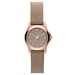 Watch strap Marc by Marc Jacobs MBM1239 Leather Taupe 10mm