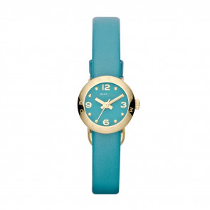 Watch strap Marc by Marc Jacobs MBM1253 Leather Turquoise 10mm