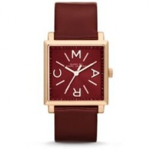 Watch strap Marc by Marc Jacobs MBM1277 Leather Red 20mm