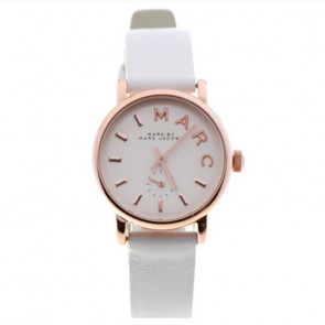 Watch strap Marc by Marc Jacobs MBM1284 Leather White 14mm