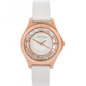 Watch strap Marc by Marc Jacobs MBM1360 Leather White 16mm