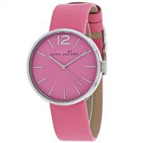 Watch strap Marc by Marc Jacobs MBM1363 Leather Pink 18mm