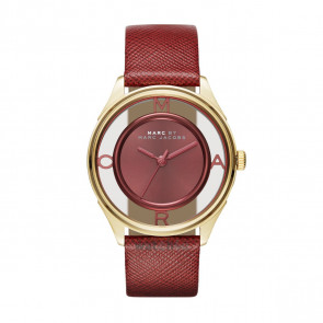 Watch strap Marc by Marc Jacobs MBM1377 Leather Red 18mm