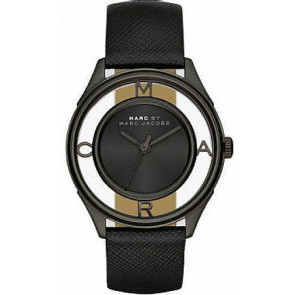 Watch strap Marc by Marc Jacobs MBM1379 Leather Black 18mm
