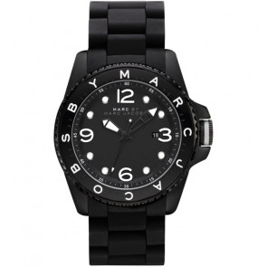 Watch strap Marc by Marc Jacobs MBM2570 Steel/Silicone Black 24mm