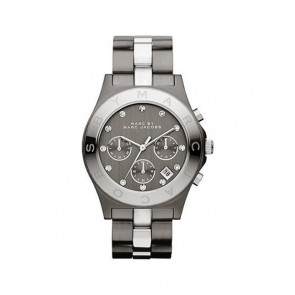 Watch strap Marc by Marc Jacobs MBM3179 Steel Anthracite grey 20mm