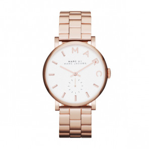 Watch strap Marc by Marc Jacobs MBM3244 Stainless steel Rosé 18mm