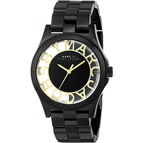 Watch strap Marc by Marc Jacobs MBM3255 Steel Black