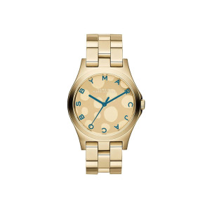 Watch strap Marc by Marc Jacobs MBM3267 Steel Gold toned 20mm