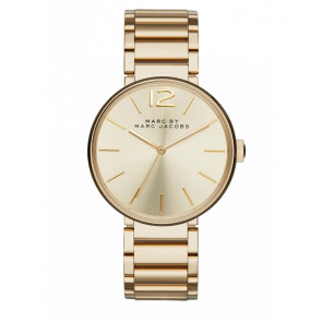 Watch strap Marc by Marc Jacobs MBM3401 Steel Gold Toned 18mm