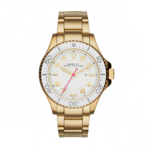 Watch strap Marc by Marc Jacobs MBM3408 Stainless steel Gold Toned 18mm