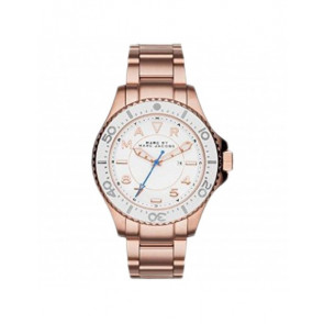 Watch strap Marc by Marc Jacobs MBM3409 Stainless steel Rosé 18mm