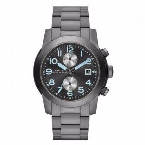 Watch strap Marc by Marc Jacobs MBM5051 Steel Anthracite grey 24mm