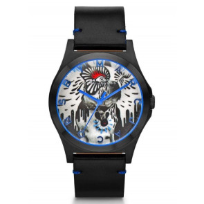 Watch strap Marc by Marc Jacobs MBM8622 Leather Black 20mm